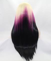Get this look flattering look by adding chunky curls which are blend in the fun ombre color. Cara Blonde Purple Ombre Lace Front Wig Synthetic Wig Carahair Com