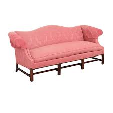 Damage on one arm of loveseat. 88 Off Hickory Chair Hickory Chair Queen Ann Camelback Sofa Sofas