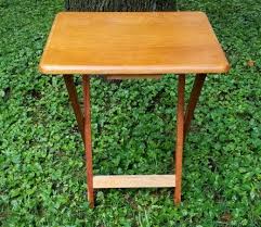 Painted Folding Tables For Camper Or Small Spaces Side Table Makeover Folding Table Table Makeover