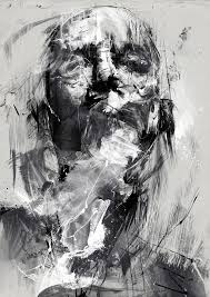 Black And White Portrait Painting Abstract Pin By Arn On Illustrations Abstract Portrait Painting Abstract Portrait Portrait Art