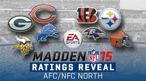 Using our nfl simulations, we project the 14 teams expected to make the playoffs for the 2020 nfl owners have voted in favor of adding a seventh playoff team to each conference, starting with the. Afc North And Nfc North Ratings In Madden Nfl 15