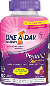 Amazon Com One A Day Women S Prenatal Multivitamin Gummies Including Vitamin A Vitamin C Vitamin D B6 B12 Folic Acid More 120 Count Supplement For Before And During Pregnancy Health Personal