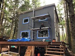 We will be finishing the interior over time. Our Small Cabin In Southeast Alaska It S A Work In Progress Cabinporn