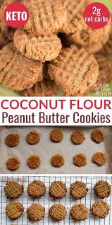 Coconut Flour Peanut Butter Cookies Keto Low Carb Peanut Butter Cookies Keto Peanut Butter Cookies Coconut Flour