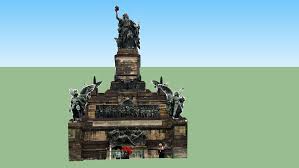 Top germany monuments & statues: Niederwalddenkmal Germania 3d Warehouse