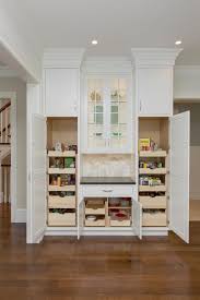 white kitchen pantry cabinet