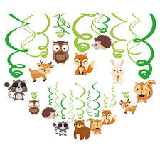 5 out of 5 stars. Kristin Paradise 30ct Woodland Animals Hanging Swirl Decorations Forest Friends Birthday Party Supplies For Boy Girl Kids Woodland Creatures Baby Shower Theme Decor 1st First Bday Favors Buy Online In Canada At