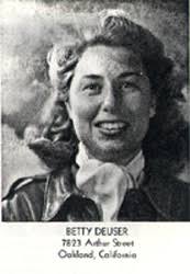 Betty J. Deuser-Budde, WASP, Class 43-3
