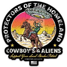 Cowboys & Aliens Border Patrol Decal Sticker | Combat Iron Apparel
