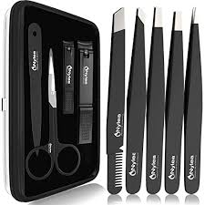 Great news!!!you're in the right place for facial hair tweezer. Buy Nylea Tweezers Set And Nail Clippers For Men And Women Stainless Steel For Eyebrows Tweezer Kit For Ingrown Hair Best Precision Slant Tip Facial Hair And Eyelashes