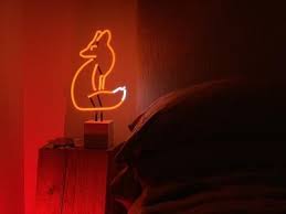 Fox Neon Sign Neon Signs Neon Custom Neon Signs