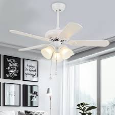 In modern fans with remote controls, the whole fan/light assembly is often set up with no wall switch. White Ceiling Fan Lamp Lights Remote Control Wood Modern Dinning Room Bedroom Wooden Led Rope Switch 110v 220v Ceiling Fans Aliexpress