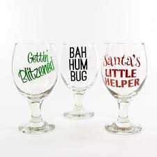 High Quality Custom Vinyl Lettering Affordable Durable Christmas Wine Glasses Wine Glass Vinyl Christmas Glasses