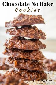 Chocolate No Bake Cookies Without Peanut Butter Recipe Baking Recipes Cookies Chocolate No Bake Cookies Chocolate Oatmeal Cookies