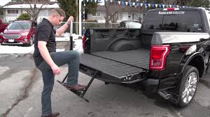 Does the 2 bracket holes line up with it? A Quick Look At The 2017 Ford F150 Tailgate Step Youtube