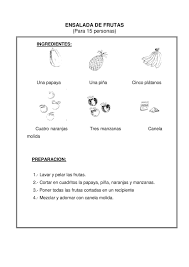 Texto Instructivo Ensalada De Fruta Texto Instructivo Para Ninos Instructivos Para Ninos Instructivo Se trata de un juego bastante divertido y popular entre los niños de países como méxico, españa y estados. texto instructivo ensalada de fruta