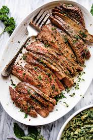 Place the roast in a roasting pan, pour stewed tomatoes over it, and season with garlic salt. Easy Marinated London Broil Steak Recipe Diethood