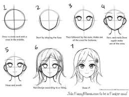 How To Draw Anime Face Easily Desenhando Cabecas Sugestoes Para Desenho Desenho De Desenho Animado