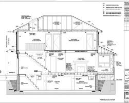 Inspiring House Design In Detailed Layout Astonishing House Section Plan Three Levels Floor Interior Design Sketches House Design Architecture Design Sketch