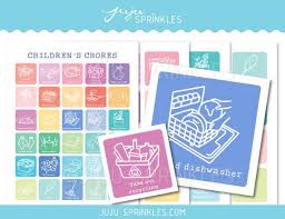 Kids Chore Chart Printable Chore Labels For Kids Children Chore Chart Daily Routine Labels Responsibility Chart Kids Coloring Pages