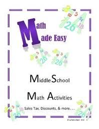 Math Made Easy Sales Tax Discounts And By La Nette Mark Teachers Pay Teachers Math Made Easy Math Review Math