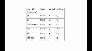 polish verbs conjugation