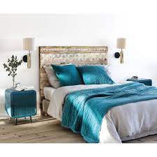 bett kopfteil aus recyclingholz mit motiven b160 tikka tete de lit maison du monde tete de lit maison lit maison du monde