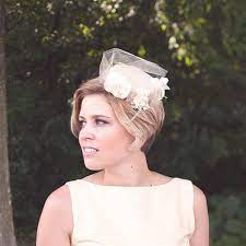 When choosing the perfect hair accessory, don't forget to consider how important texture is. Wedding Hairstyles For Brides With Short Hair Short Wedding Hair Wedding Hairstyles Bride Bob Wedding Hairstyles