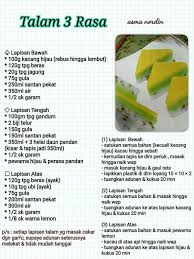 Talam 3 Rasa Kursus Kue Kue Cemilan
