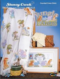 Cross stitch baby blanket patterns. Stoney Creek Jungle Babies Cross Stitch Pattern 123stitch