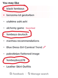 Ive never searched or liked a femboy video 💀 : rTikTok