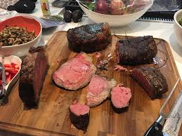 Since it's something that's made for celebratory occasions, it should be served with equally celebratory side dishes. Christmas Dinner Prime Rib Filet Sousvide