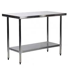 Regency 30x72 18ga stainless steel commercial work table 4 backsplash & shelf. Buy 30x36 Stainless Steel Kitchen Work Table Commercial Kitchen Restaurant Table Online In Kazakhstan B078v24cmy