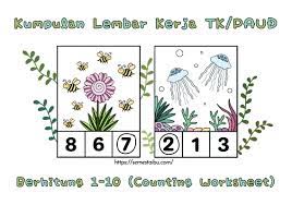 Worksheet matematika isvankids | senin, 13 juni 2016 gratis lembar kerja matematika untuk preschool, tk, kelas 1. Belajar Berhitung Lembar Kerja Anak Tk Paud Pdf Free Download