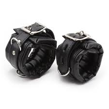 PU Leather Padded Wrist Cuffs & Ankle Cuffs & Neck Collar Set ,BDSM Leather  Bondage ,Cosplay Accessories porno sex adult - AliExpress