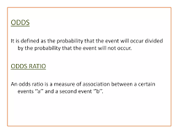 Image result for Odds Ratio