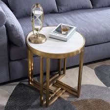 Rated 4 out of 5 stars. U Best Living Room Marble Round Gold Metal Sofa Side Table Gold Round Luxury Small Gold Stainless Steel Sofa Corner Side Table Coffee Tables Aliexpress