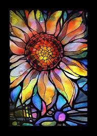Watercolor Painting By Anna Perun What A Soothing Picture Mosaic Art Stained Glass Art Stained Glass Patterns