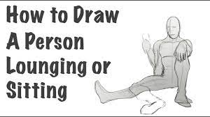 Leaning against wall pose drawing. How To Draw A Person Lounging Or Sitting Against The Wall Youtube