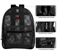 24 Pack Bulk Mesh Backpacks for School Kids, Adults, Beach, and Travel, 17"  Mesh Backpacks in Bulk
