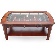 Just as you might expect from the name! Kick Java 48 Foosball Coffee Table Kick Foosball Tables