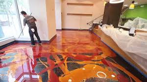 Learn To Install Metallic Epoxy Orange Gold Wine Red