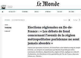 Paris 11, membre du be national en charge de l'international, militant du numérique et des minorités (religieuses, régionales, lgbt, ethniques) féministe. Elections Regionales En Ile De France Ne Pas Rater Une Nouvelle Fois L Occasion Publie Sur Le Monde Fr Dimanche 25 Avril Pierre Mansat Et Les Alternatives