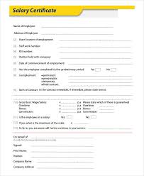 16 Salary Certificate Formats Sample Word Excel Templates
