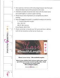 Share Your Story Pantene Beautiful Lengths Hair Donations Includes Ruler To Measure Hair Donation Kit Pag Donating Hair Pantene Beautiful Lengths Hair Lengths
