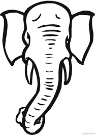 Download this adorable dog printable to delight your child. Elephant Head Coloring Pages Elephant Head Jpg Printable Coloring4free Coloring4free Com