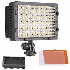 Neewer 160 Led Cn 160 Dimmable Ultra High Power Panel Digital Camera Camcorder Video Light Led Light For Digital Slr Cameras Light Inspection Light Bulb Motion Sensorlight Bedroom Aliexpress
