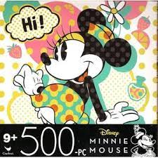 Disney jigsaw puzzles 500 pieces. Cardinal Games Disney Minnie Mouse 500 Piece Jigsaw Puzzle