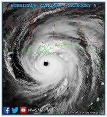 Extreme winds could ravage coastal louisiana, with gusts near 100 mph in new orleans. Hurricane Katrina August 2005
