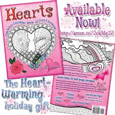 These pages are not only for those who fancy heart and flowers but really, they are for anyone who likes to color! Love The New Hearts Coloring Book 4 Generation Artists